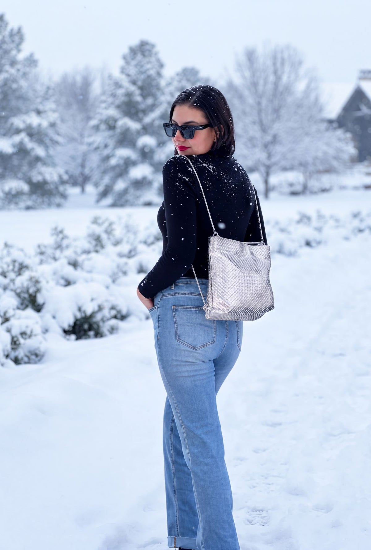 Holiday Woven Convertible Backpack