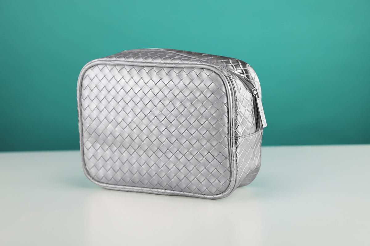 Holiday Woven Cosmetic Bag