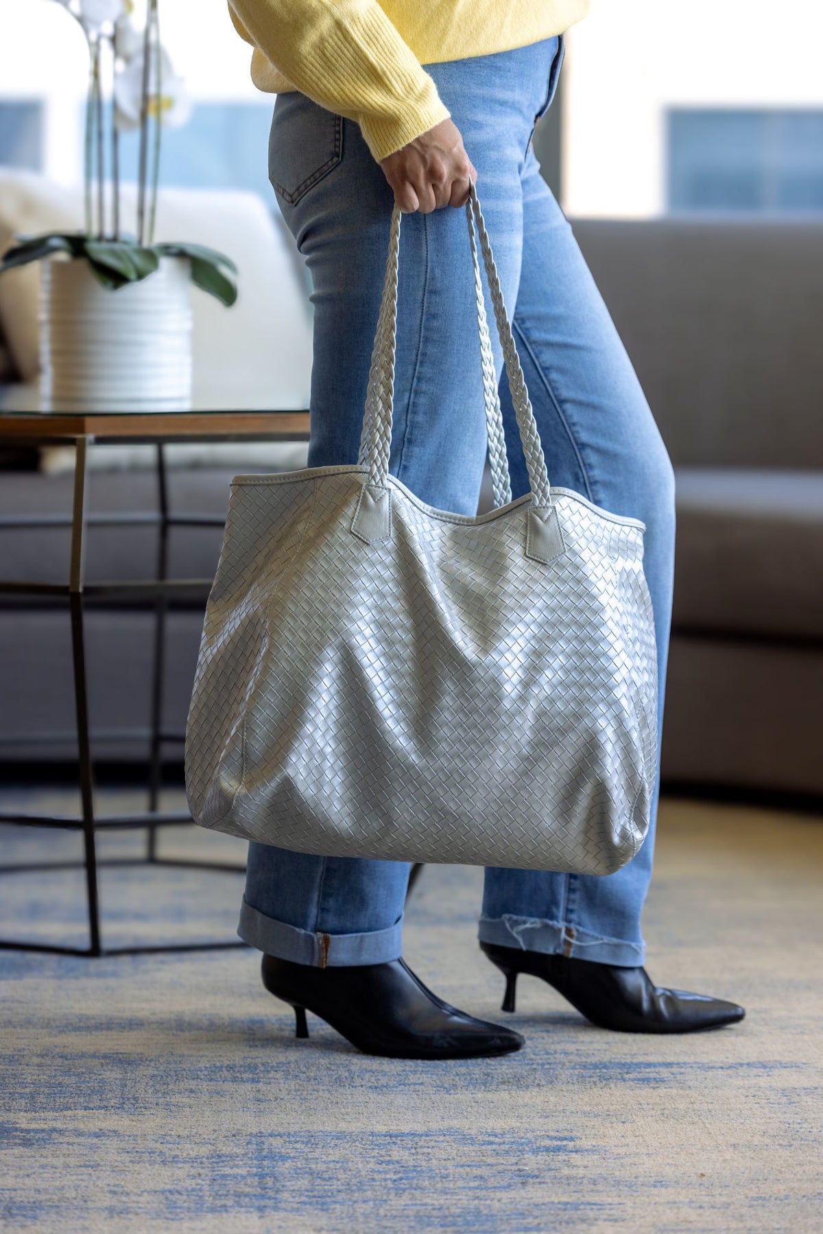Holiday Woven Tote